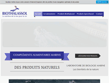 Tablet Screenshot of biothalassol.com